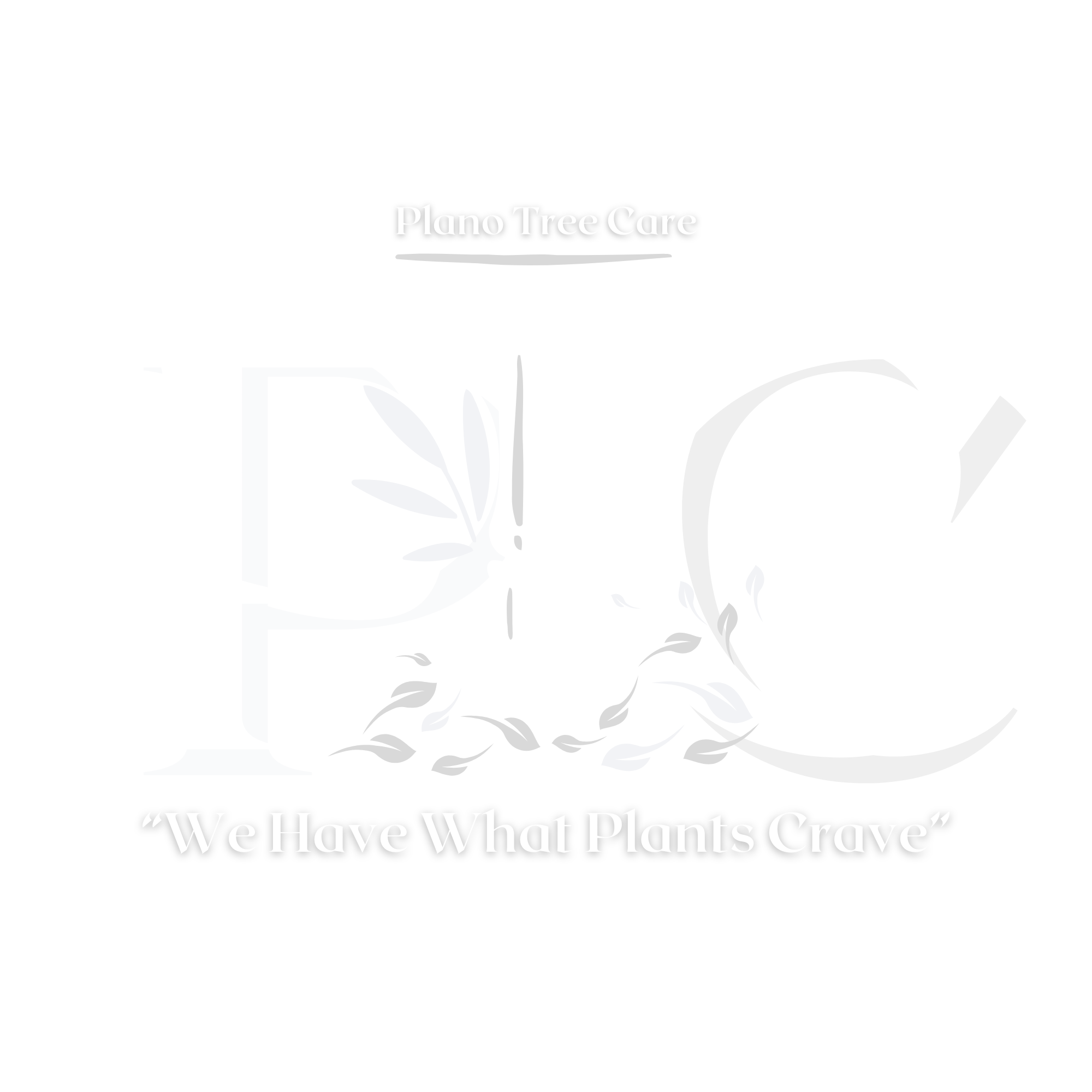 White Plano Tree Care Logo